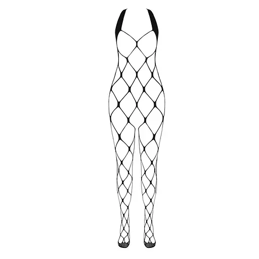 Бодистокинг в очень крупную сетку Passion BS091 black с доступом One size - фото 3