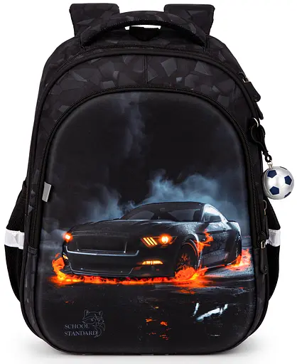 Ортопедичний рюкзак для хлопчика School Standard з Машиною 38х30х18 см для першокласника (150-19) - фото 2