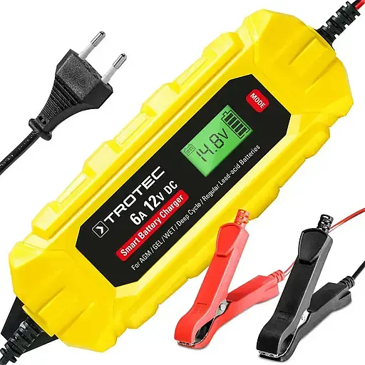 Зарядное устройство для Trock PBCS 6A 12V 4-150Ah для автомобильного аккумулятора (DAS302835) - фото 1