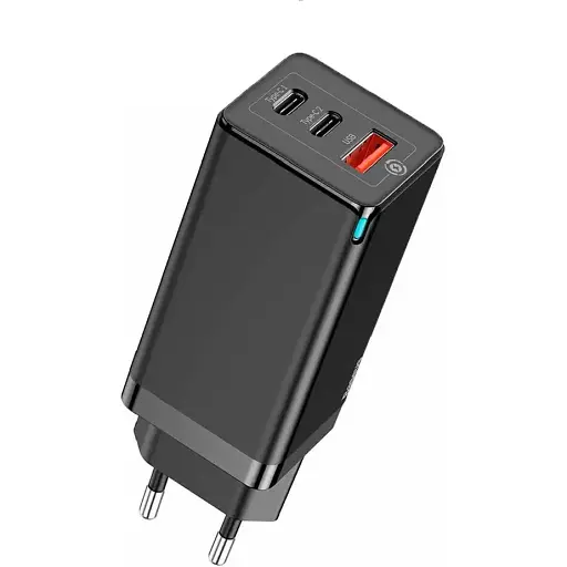Швидкий зарядний пристрій Baseus Gan2 65 W блок живлення 2*type-C + USB - фото 1