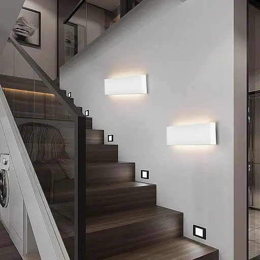 Світлодіодний настінний світильник для приміщень Mille Lucciole 24W 4500K нейтральний білий, алюміній, 2 шт. - фото 5