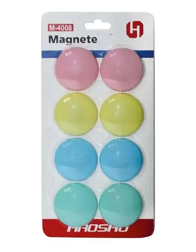 Магніти пастельних кольорів, 4 см, 8 шт.