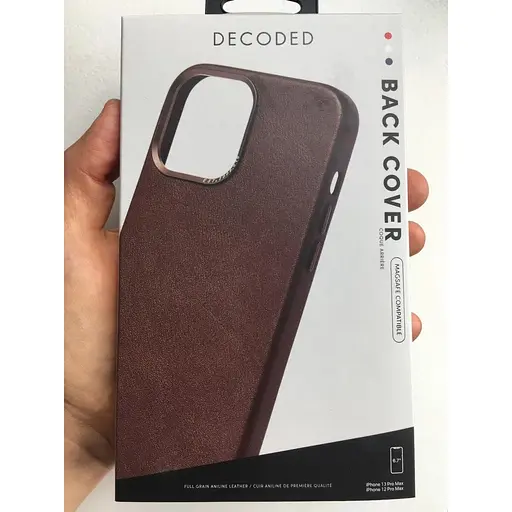 Кожаный чехол Decoded Leather Case MagSafe Apple iPhone 13 Pro Max/12 Pro Max (6.7") Chocolate Brown - фото 3
