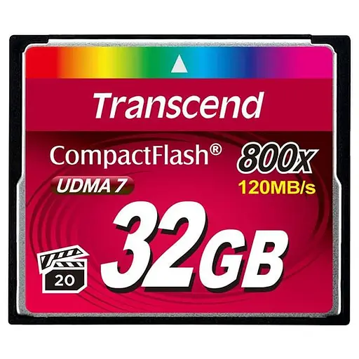 Карта памяти Transcend i 32GB CF 800X (TS32GCF800) - фото 1