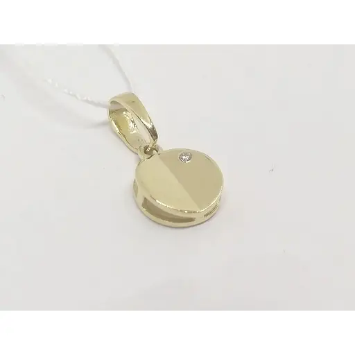 Золота підвіска Столична Ювелірна Фабрика з фіанітом. 441061Ж - фото 3