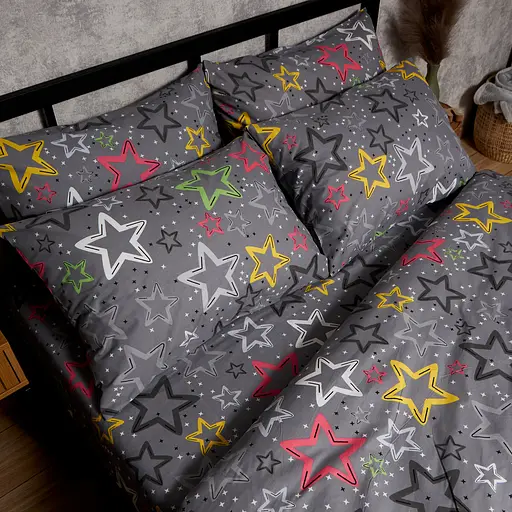 Комплект постільної білизни Moon&Star Дитячий 110x140 см наволочки 2x50x50 см Cosmic Party Бязь Gold Люкс - фото 4