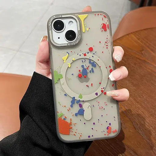 Чехол Epik TPU+PC Flush with MagSafe для Apple iPhone 15, 6.1 Titanium grey - фото 2