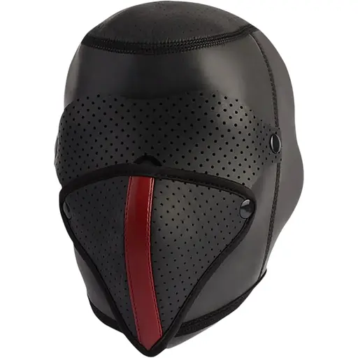 BDSM маска Sins Inquisition Full-Face Bondage Hood черный