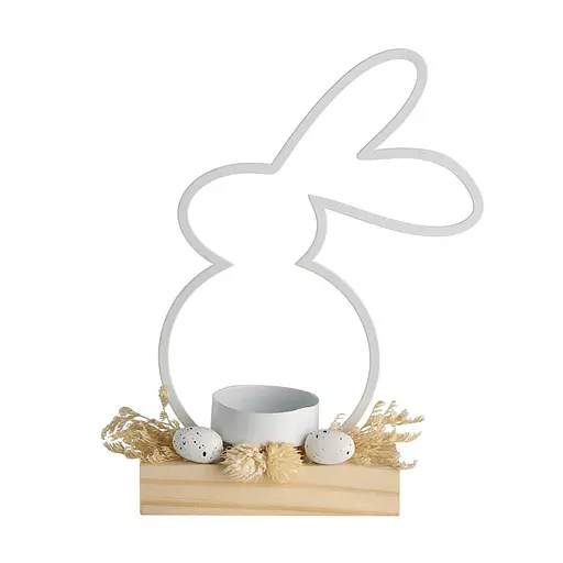 Декоративний об'єкт-підсвічник Заєць BALMAHA - фото 1