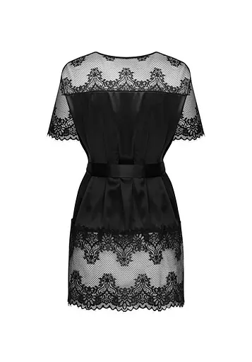 Пеньюар Obsessive Maderris XL/2XL (черный) - фото 6