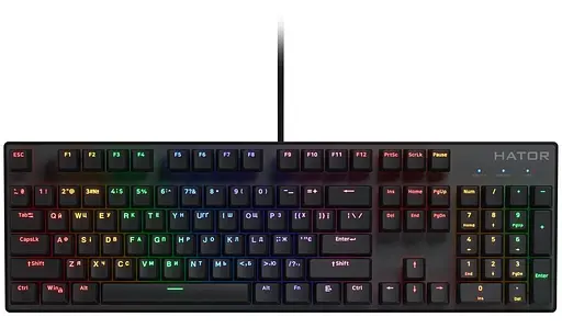 Клавіатура HATOR Icefall Mecha Rainbow Black (HTK104UA) - фото 1