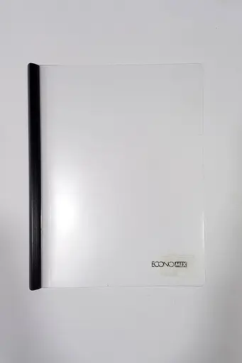 Папка Economix А5 E31261 65л. з пліч. планкою-притиском (4044572312617) Чорний - фото 1