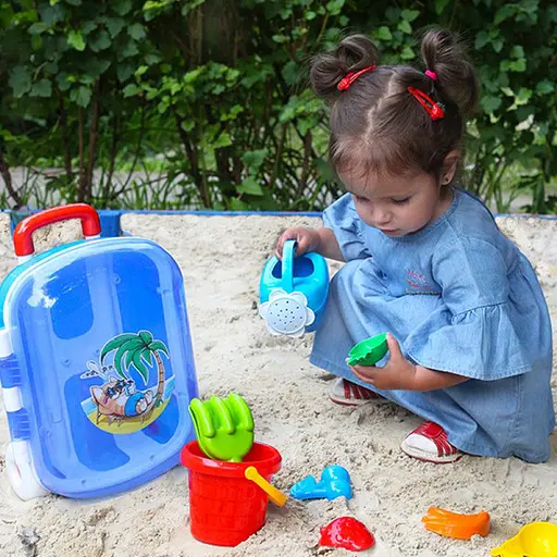 Набор для игры в песочнице ТехноК 6009TXK в чемодане - фото 2