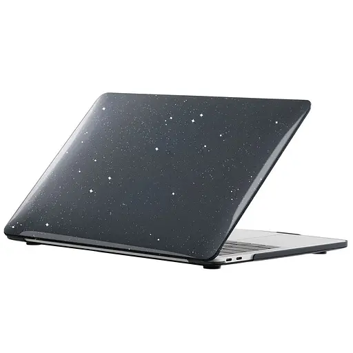 Чохол-накладка Glitter для Ale MacBook ro 16.2 (A2485/A2780/A2991/A3403/A3186) Чорний