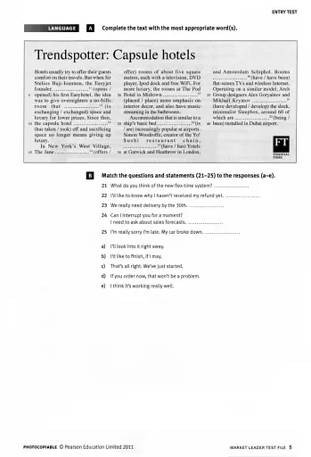 Market Leader. Upper Intermediate. Test File (3rd Edition) - фото 5