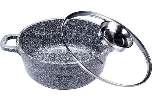 Кастрюля Edenberg EB-3980 с гранитным покрытием и крышкой 6.8 л 28 см - фото 2