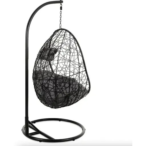 Подвесное кресло-кокон Di Volio Bacoli одноместное черный - фото 8