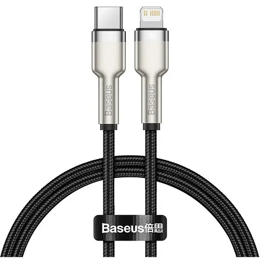Кабель Baseus Type-C to Lightning Cafule Series Metal Data Cable 0.25 м 20W PD (CATLJK-01)