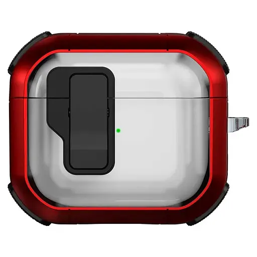 Футляр протиударний Locking Button для навушників Airpods 4 Red