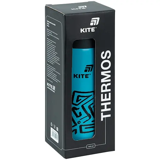 Термос Kite темно-бирюзовый 500 мл (K25-1222-1) - фото 5