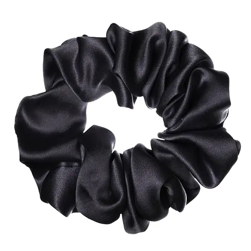 Шовкова резинка для волосся Чумацький Шлях підвищеної еластичності та міцності Розмір L в Подарунковій упаковці Чорна (1211-02)