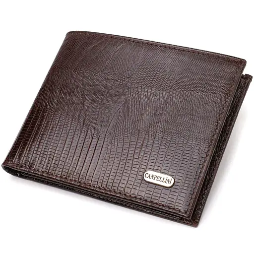 Мужской кожаный кошелек Canpellini 12.5х9.5х2 см acs0025638 - фото 1