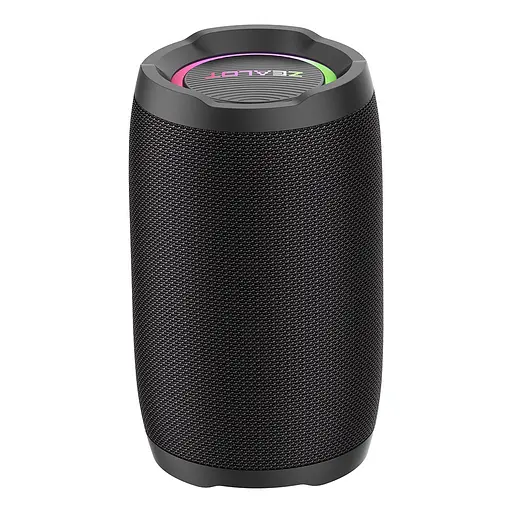 Портативна bluetooth колонка Zealot S49 з LED підсвічуванням чорний - фото 4