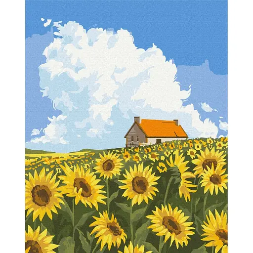 Картина за номерами Сонячна долина Hanna Rolinska Brushme 40x50 см кольорова 000276794