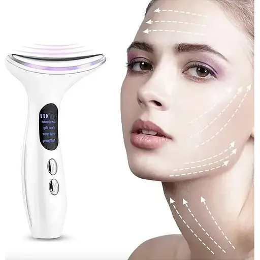 Микротоковый массажер Swan HY-38 для лифтинга шеи, второго подбородка и ультразвуковой лицо.