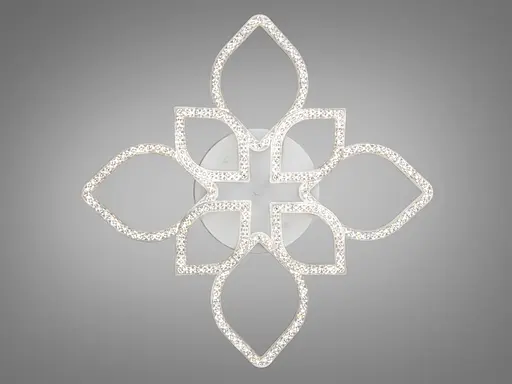 Стельова світлодіодна люстра Diasha біла 140 Вт 8 плафонів акрил без пульта - фото 2