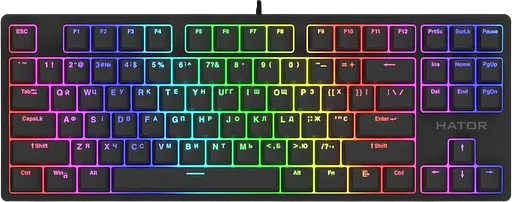 Клавиатура Hator Rockfall 2 Optica TKL RGB Black (HTK-730)
