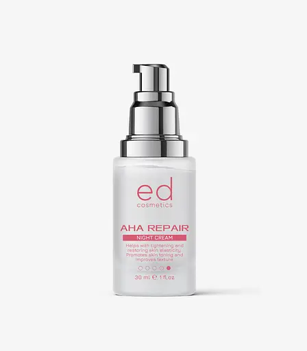Ночной крем для лица AHA REPAIR NIGHT CREAM ED Сosmetics 30 мл - фото 1