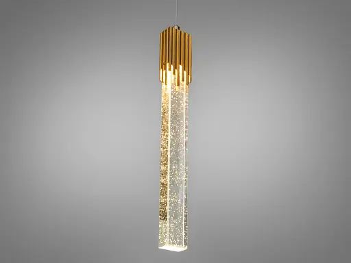 Екстравагантний, шляхетний LED подвіс в стилі Нордік, потужністю 5W, золо. - фото 1