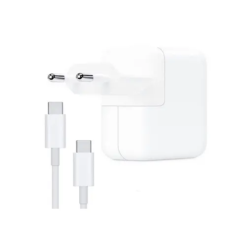 Сетевое зарядное устройство Apple USB-C Type-C на Type-C 61W белый - фото 1