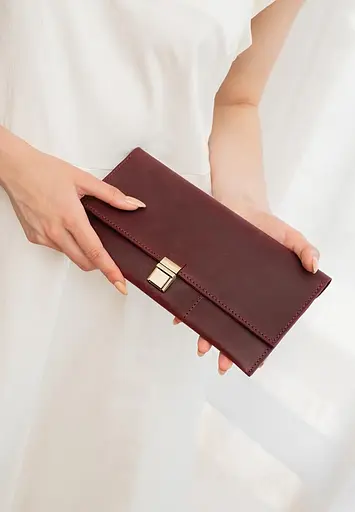 Кожаный тревел-кейс Journey 2.0 Crazy Horse бордовый - фото 2