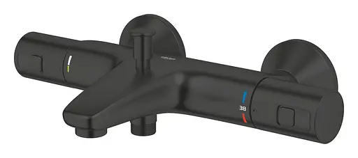 Душова система Grohe Vitalio Start System 250 Cube + термостат для ванни Precision Start UA303904TR, Чорний матовий - фото 3