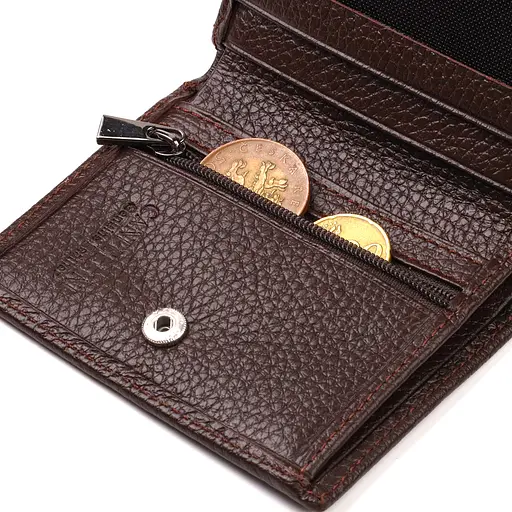 Мужской кожаный кошелек Canpellini 9.5х10.2х1 см acs0025716 - фото 5