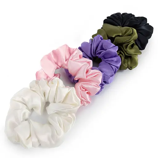 Набор из 5 штук шелковых резинок для волос Чумацкий Шлях - выбери настроение - Choose Your Mood Размер L (1240-02) - фото 1