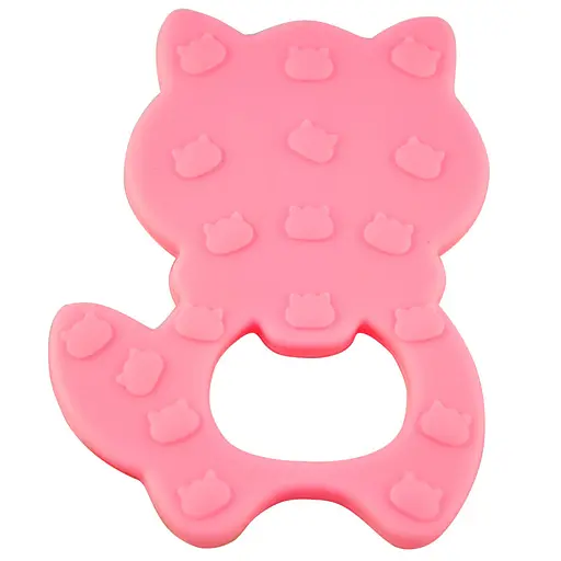 Прорізувач силіконовий "Єнот" MGZ-0402(Pink) у футлярі - фото 2