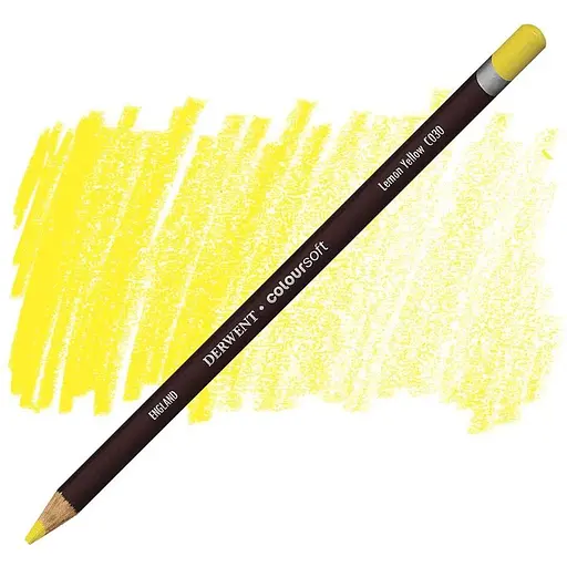 Карандаш цветной Derwent Coloursoft С030 Желтый лимон