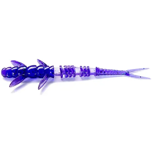 Силікон FishUP Flit 2" (9шт) #060 - Dark Violet/Павлина & Silver