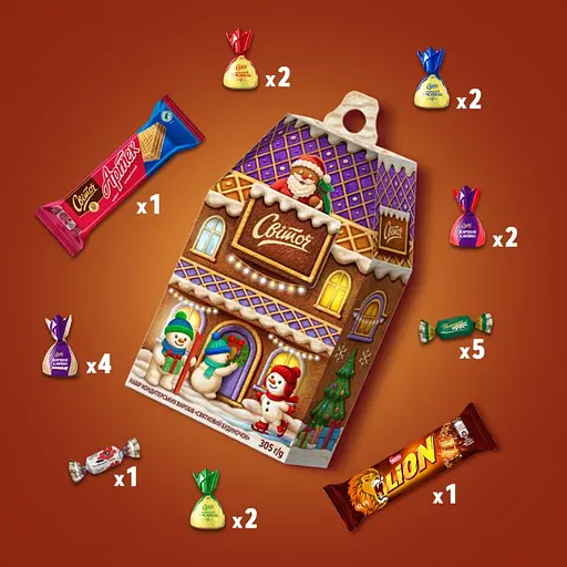 Уценка. Подарочный набор конфет Светоч Праздничные традиции 305 г (938370) - фото 5