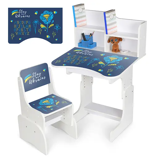 Парта зі стільчиком, Україна, абетка, N2071-4-1