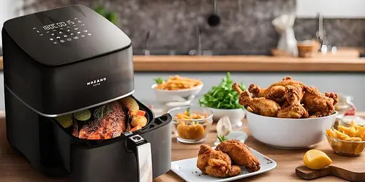 Аерофритюрниця Mozano Air Fry Master 8 л 1700 Вт 12 програм сенсорне управління сепаратор решітка - фото 6
