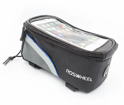 Велосумка на раму Roswheel 012 для смартфона 6" чорно-сірий (G00004531) - фото 2