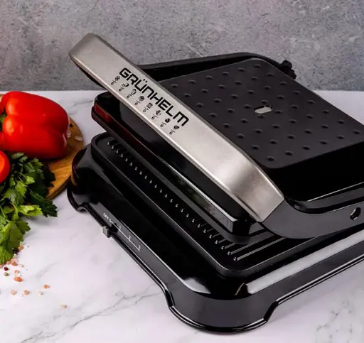 Прижимной контактный гриль Grunhelm G2013 2000 Вт - фото 3