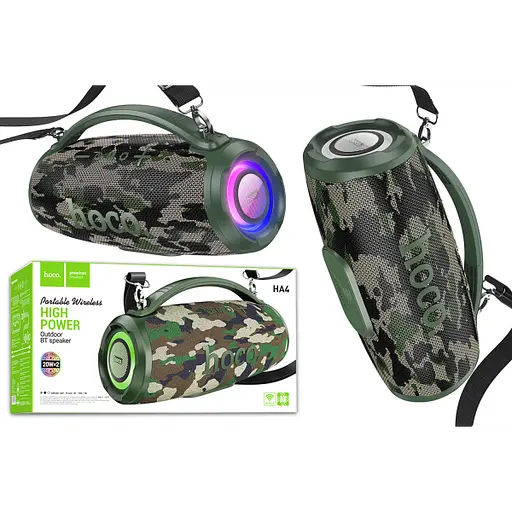 Колонка Hoco HA4 Surge outdoor Power 20Wx2=40W Green - фото 3