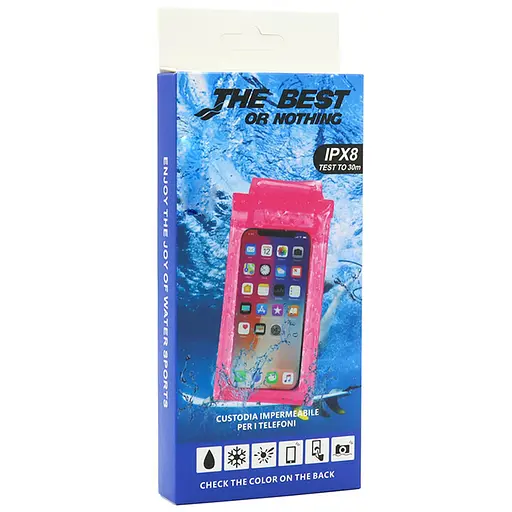 Водонепроникний універсальний чохол Epik 6.5 Рожевий - фото 3