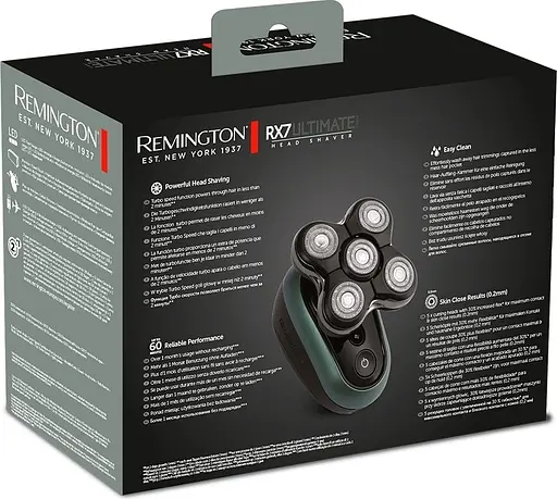 Роторна бритва для голови Remington Ultimate Series RX7 XR1600 чорно-зелений - фото 12