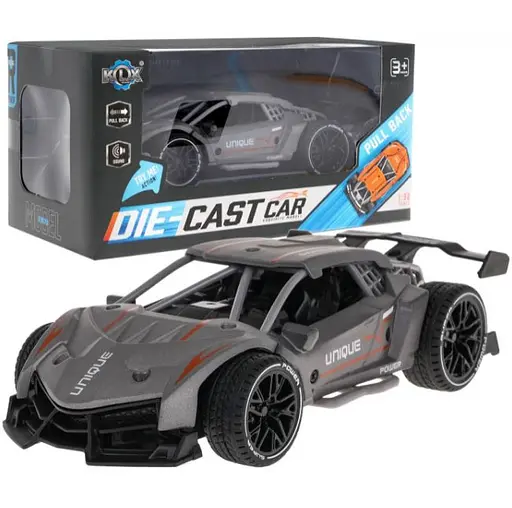 Металлическая спортивная машинка со звуковыми эффектами